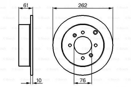 Тормозной диск BOSCH 0986479125 (фото 1)