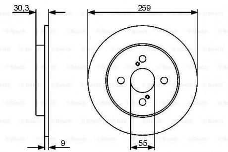 Тормозной диск BOSCH 0986479420 (фото 1)