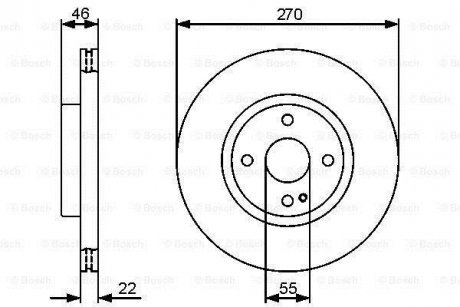 Тормозной диск BOSCH 0986479472 (фото 1)