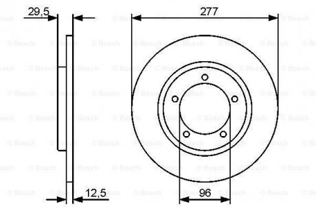 Тормозной диск BOSCH 0986479487 (фото 1)