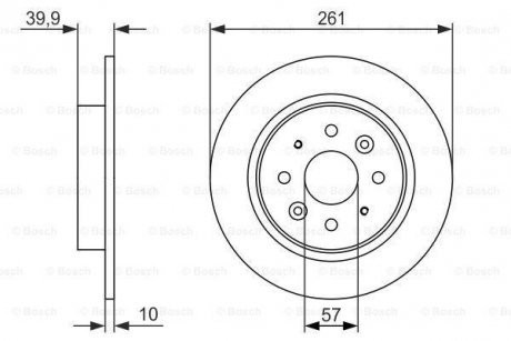 Тормозной диск BOSCH 0986479597 (фото 1)