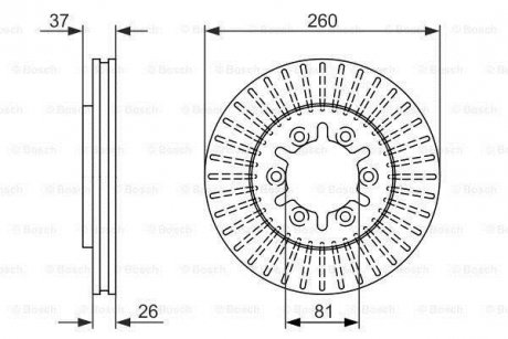 Тормозной диск BOSCH 0 986 479 605 (фото 1)