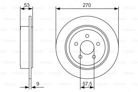 Тормозной диск BOSCH 0986479A79 (фото 1)