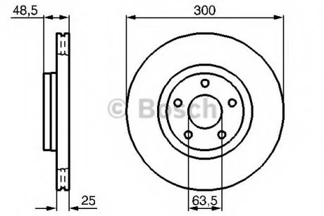 Диск гальмівний BOSCH 0986479C52