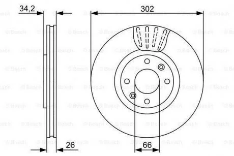 Диск гальмівний BOSCH 0986479C72