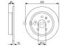TARCZA HAM. BUICK LACROSSE NEW 2.4 I 137KW/ 186PS 2.4L 08.2010 - BOSCH 0986479C73 (фото 1)
