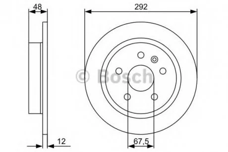 Диск гальмівний BOSCH 0986479C73