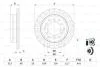 TARCZA HAM. TOYOTA LAND CRUISER PRADO 2.8 20- BOSCH 0986479F07 (фото 1)