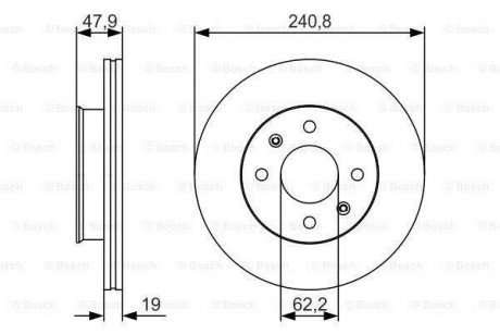 Тормозной диск BOSCH 0986479S18 (фото 1)