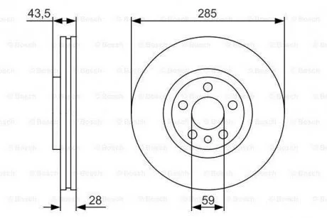 Диск гальмівний BOSCH 0986479S62