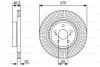 BOSCH TOYOTA Диск торм. пер. Corolla 1,6-1,8VVTi 07- 0986479W13