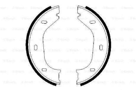 Гальмівні колодки ручного гальма BOSCH 0986487202