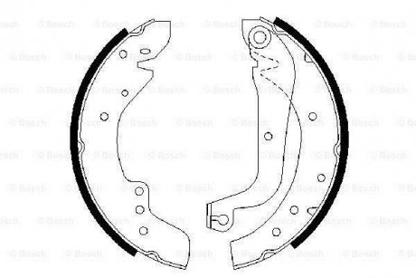 Комплект тормозных колодок BOSCH 0 986 487 547 (фото 1)
