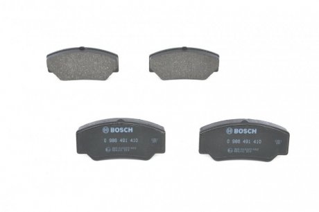 Гальмівні колодки, дискове гальмо (набір) BOSCH 0986491410