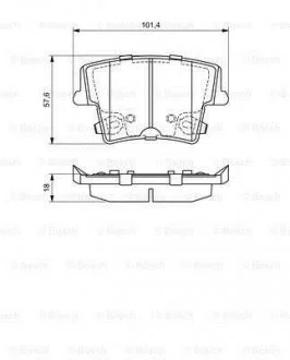 Гальмівні колодки дискові BOSCH 0 986 494 678 (фото 1)
