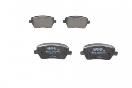 Тормозные колодки пер. NISSAN Micra, Note 03- RENAULT Clio, Kangoo 1.5DCI BOSCH 0986494856