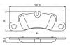 Колодки гальмівні дискові PORSCHE - знято з вир-ва BOSCH ="0986494869" (фото 1)