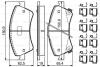 KLOCKI HAM. TOYOTA P. AVENSIS 1,6-2,0 08- BOSCH 0986494932 (фото 1)