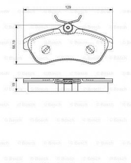 Колодки тормозные дисковые BOSCH 0986495064 (фото 1)