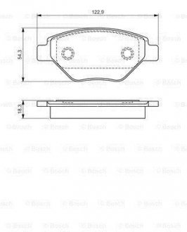 Гальмівні колодки дискові BOSCH 0986495069 (фото 1)