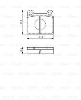 Дисковые тормозные колодки BOSCH 0986495078 (фото 1)
