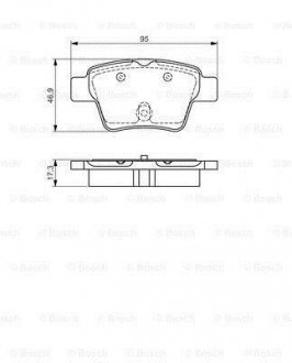 Тормозные колодки дисковые PR2 - замена на 0986494099 BOSCH 0986495092 (фото 1)