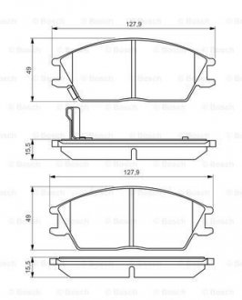 Гальмівна колодки BOSCH 0986495221 (фото 1)