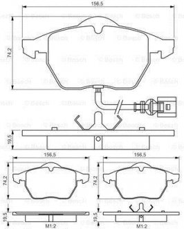 Тормозные колодки дисковые PR2 - замена на 0986494018 BOSCH 0986495249 (фото 1)