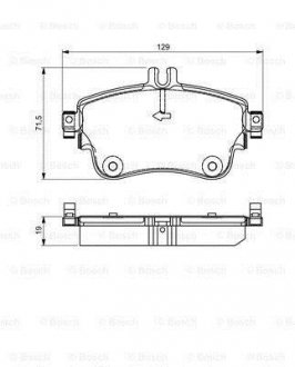 Комплект тормозных колодок BOSCH 0986495298 (фото 1)