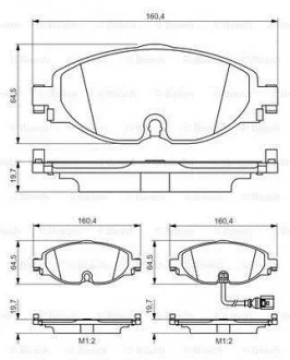 Гальмівна колодки BOSCH 0986495347