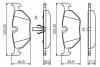 Тормозные колодки задн. BMW E36/46, E85 BOSCH 0986495470 (фото 1)