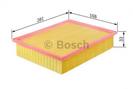 Воздушный фильтр - замына на 1987429051 BOSCH 0986626804 (фото 1)