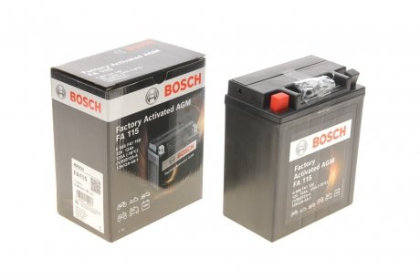 АКБ МОТО AGM 12V 12А*ч 125А FA115 - кратн. 4 шт BOSCH 0 986 FA1 150