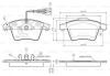 Тормозные колодки, дисковый тормоз (набор) BOSCH 0986TB2864 (фото 1)