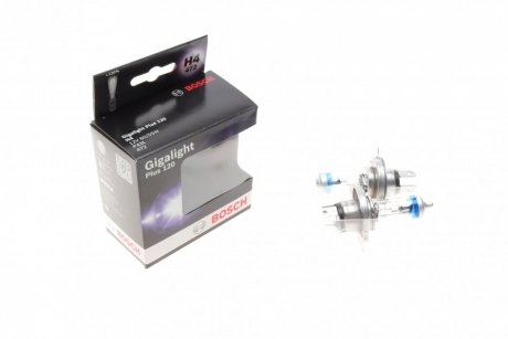 Лампа розжарювання H4 12V 60/55W P43t GigaLight +120 (комплект 2шт) BOSCH 1 987 301 106 (фото 1)