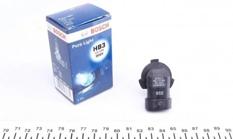 Лампа розжарювання HB3 12V 60W P20d PURE LIGHT BOSCH 1987302152