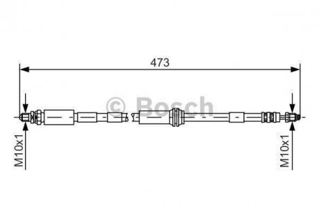 Тормозной шланг BOSCH 1987476066 (фото 1)