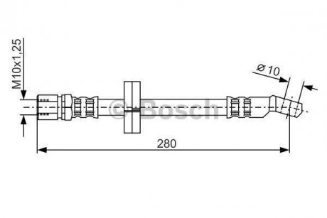 Шланг гальмівний BOSCH 1987476239 (фото 1)