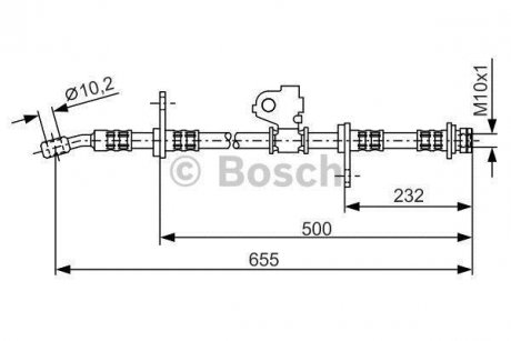 Тормозной шланг BOSCH 1 987 476 322 (фото 1)