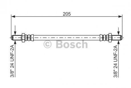 Шланг тормозной BOSCH 1987476575 (фото 1)