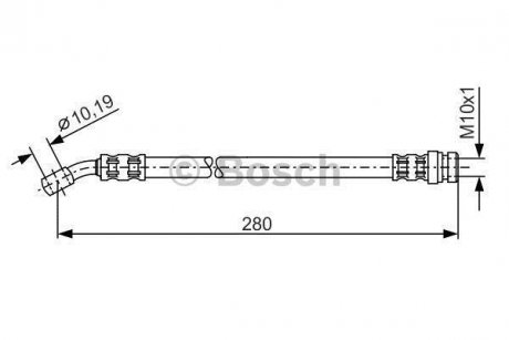 Шланг гальмівний BOSCH 1987476772 (фото 1)