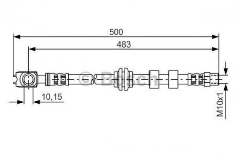 Тормозной шланг BOSCH 1 987 481 115 (фото 1)