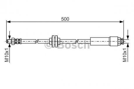 Шланг гальмівний BOSCH 1987481172
