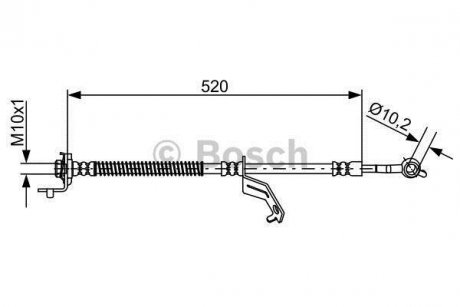 Шлангопровод BOSCH 1 987 481 862 (фото 1)