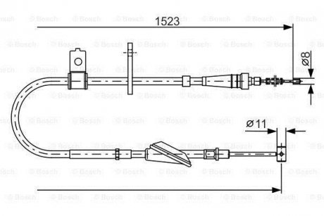 “рос ручного гальма BOSCH 1987482092