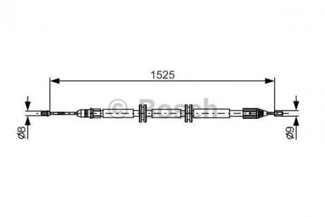 Трос ручного тормоза BOSCH 1 987 482 142