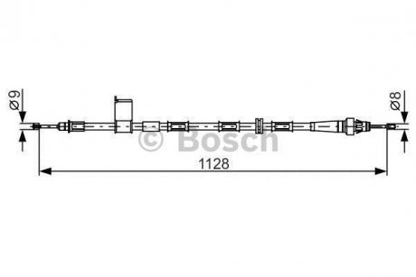 Трос, стояночная тормозная система BOSCH 1987482363 (фото 1)