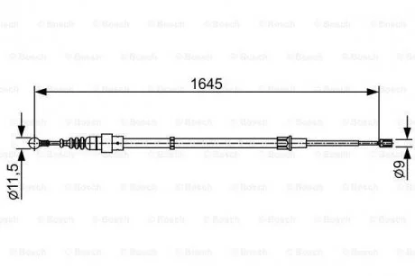 Трос зупиночних гальм BOSCH 1987482451