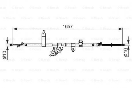 Трос BOSCH 1987482463 (фото 1)