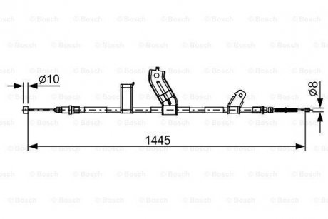 Трос, стояночная тормозная система BOSCH 1987482523 (фото 1)
